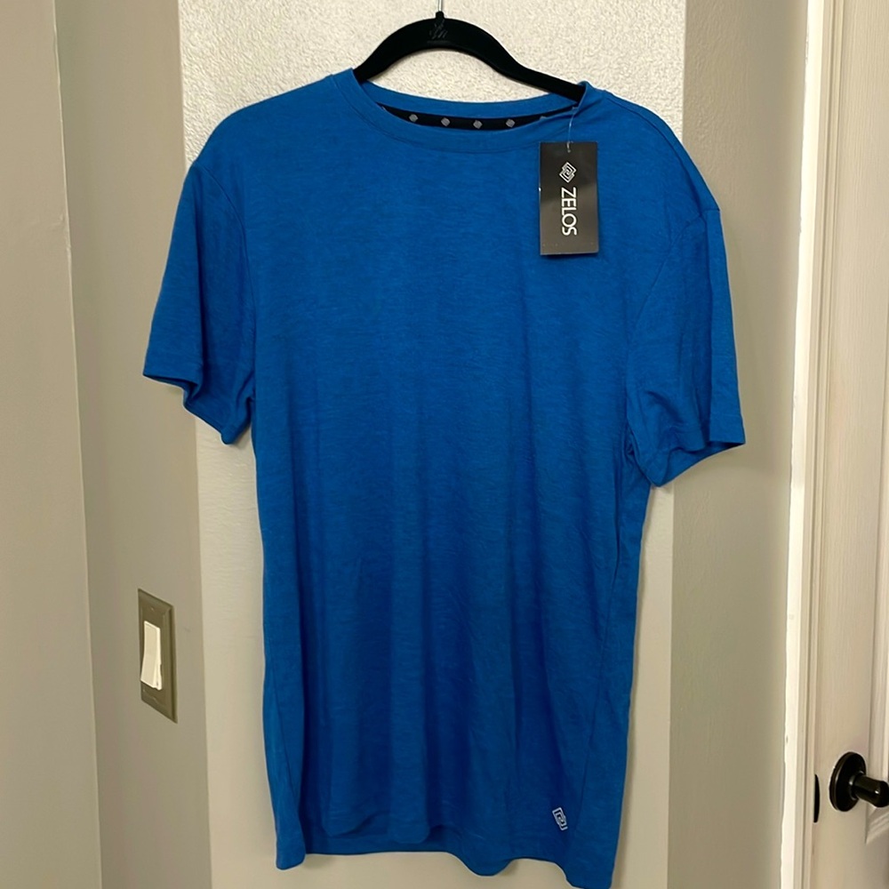 NWT Zelos blue tee shirt